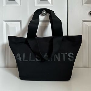 AllSaints Celeste Clarendon Canvas Tote Black